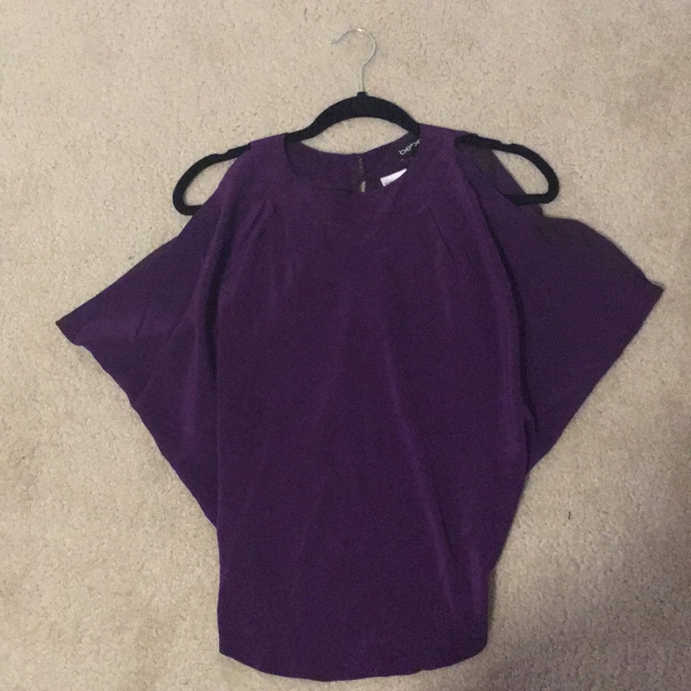 Open back bebe blouse